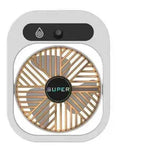 Air Conditioning Fan Desk Misting Fan Air Cooler Cooling USB Rechargeable Humidifier Portable Spray Fan With 3 Wind Speeds For Home - EX-STOCK Canada