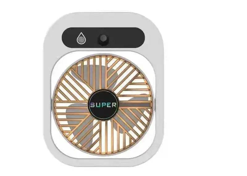 Air Conditioning Fan Desk Misting Fan Air Cooler Cooling USB Rechargeable Humidifier Portable Spray Fan With 3 Wind Speeds For Home - EX-STOCK Canada