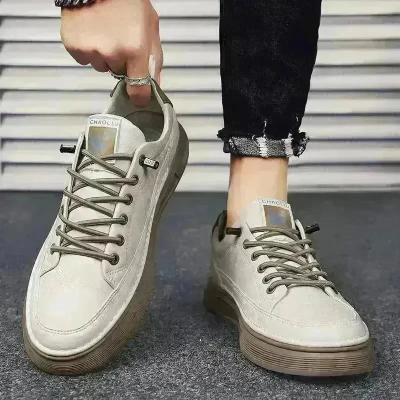 All-matching Sneakers Daily Leisure Sports Work Platform Casual Sneakers Shoes for Men Canvas Sneakers for Men - EX-STOCK CANADA