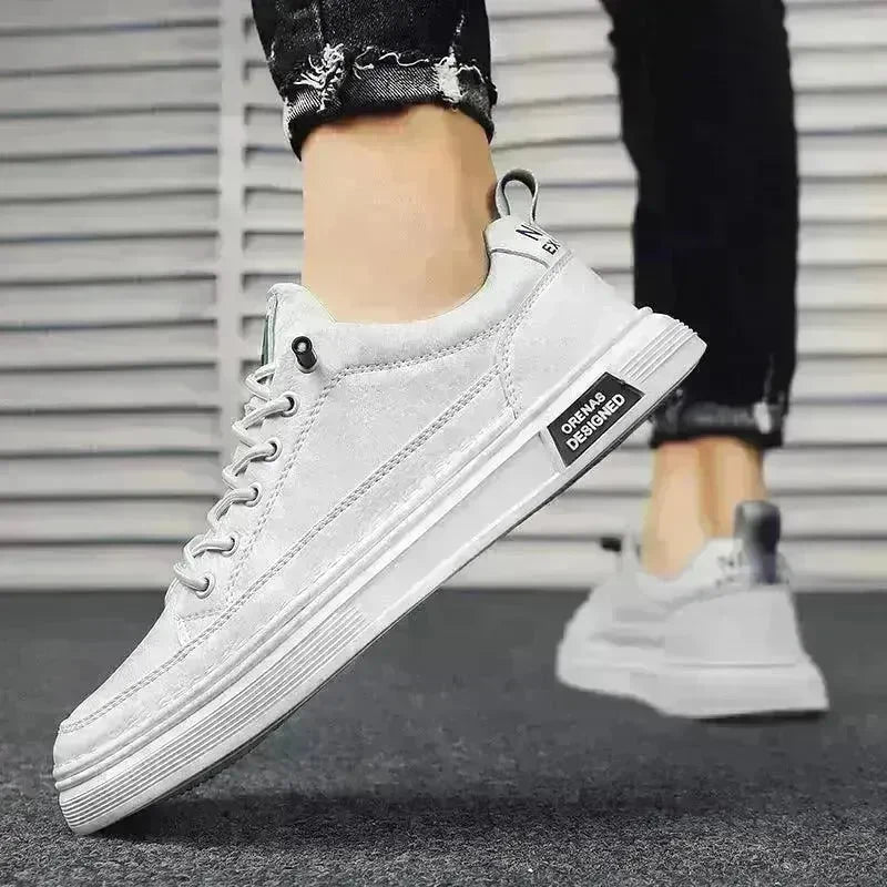 All-matching Sneakers Daily Leisure Sports Work Platform Casual Sneakers Shoes for Men Canvas Sneakers for Men - EX-STOCK CANADA