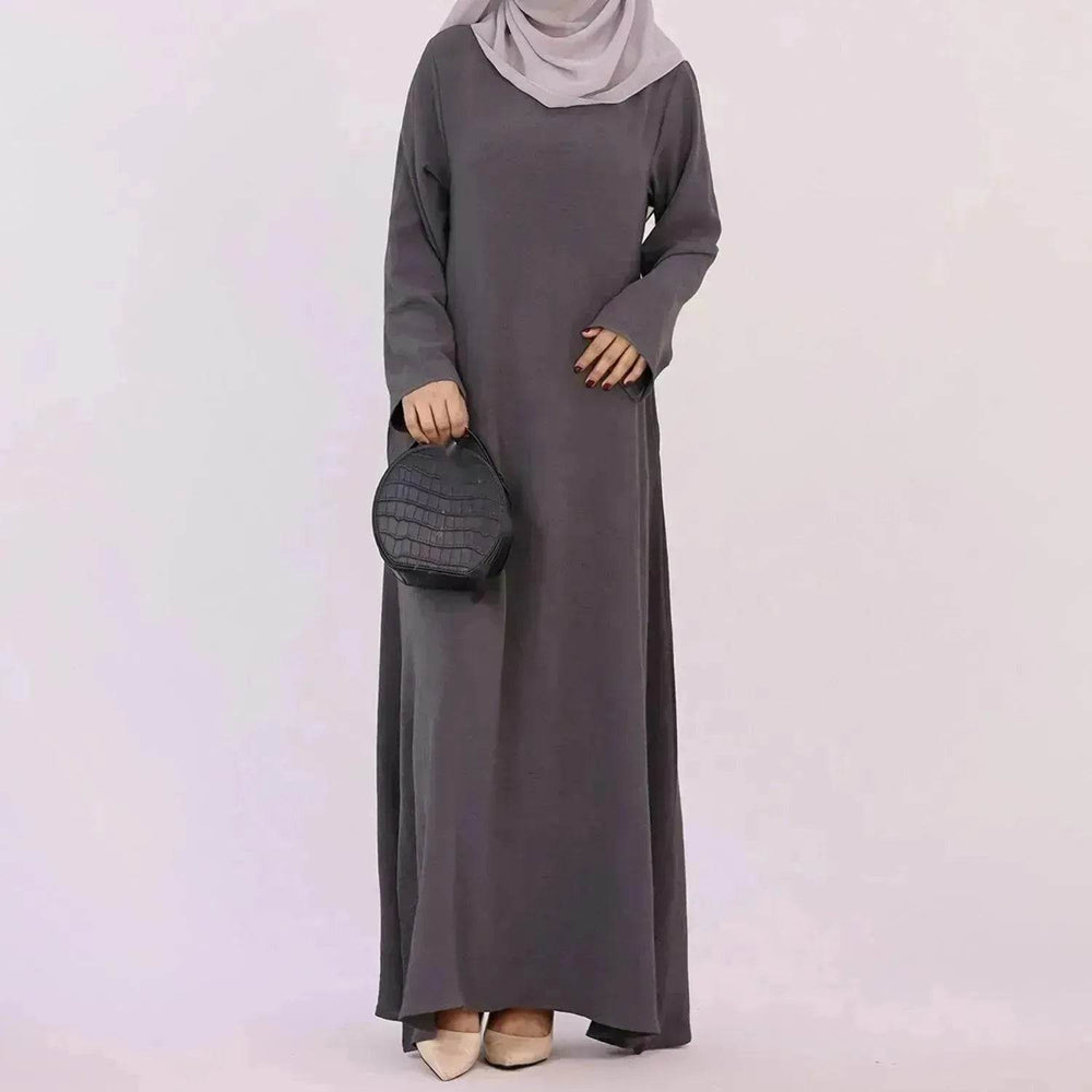 Middle East Dubai Turkey Multi-color Plus Size Women's Dress - EX-STOCK Canada