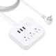 America Household Power Surge Protector Socket with USB Port. - EX-STOCK CANADA