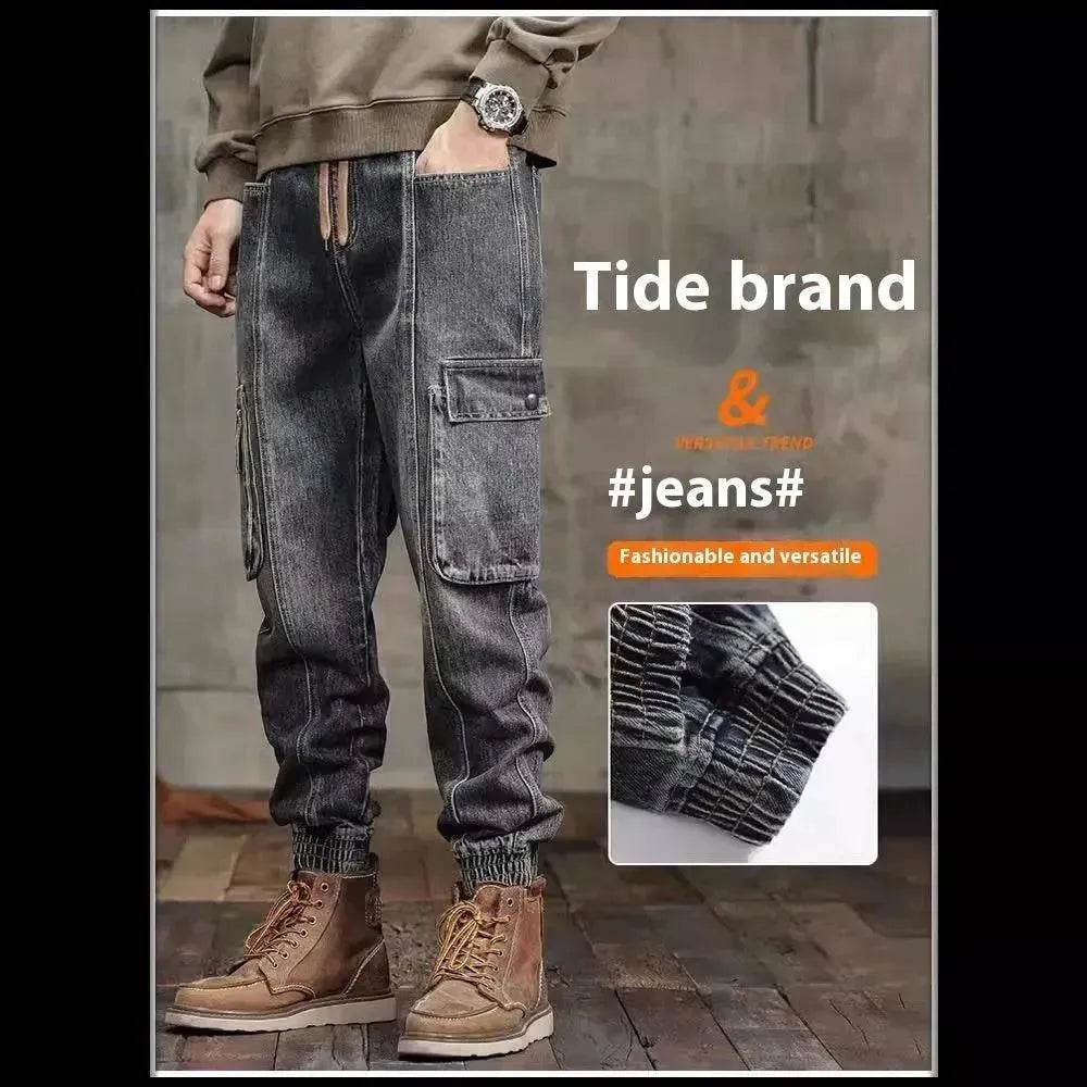American Retro Ankle-tied Jeans Men - EX-STOCK Canada