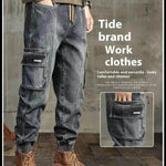 American Retro Ankle-tied Jeans Men - EX-STOCK Canada