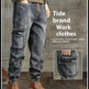 American Retro Ankle-tied Jeans Men - EX-STOCK Canada