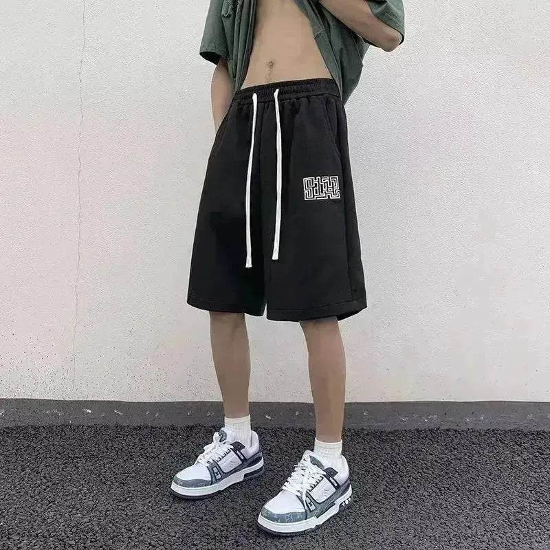 American Retro Shorts Male Student Hong Kong Style Trendy Fashion Fifth Pants Casual - EX-STOCK Canada