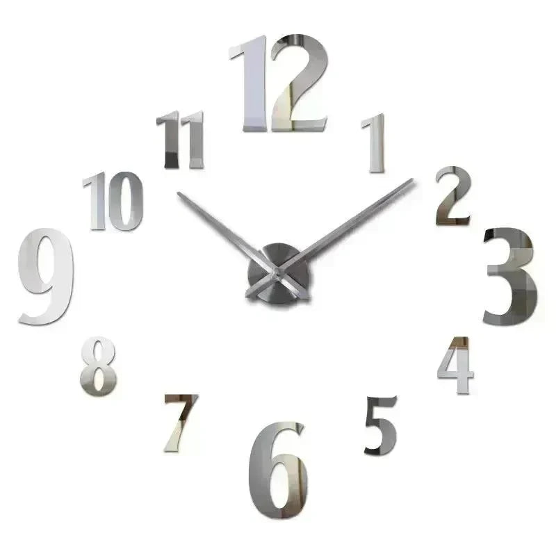 American Style Creative Three-Dimensional Decoration DIY Mirror Wall Stickers Nordic Clocks - EX-STOCK CANADA