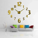 American Style Creative Three-Dimensional Decoration DIY Mirror Wall Stickers Nordic Clocks - EX-STOCK CANADA