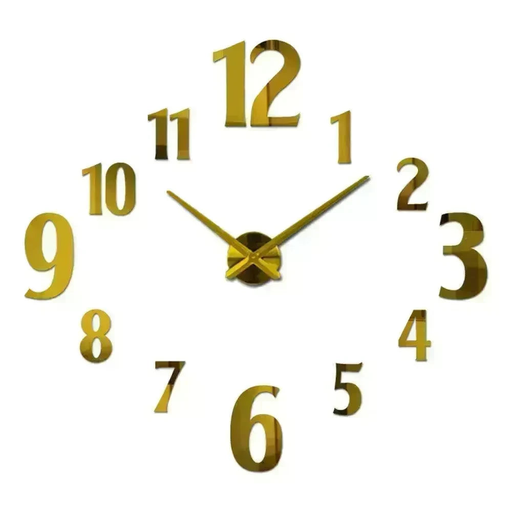 American Style Creative Three-Dimensional Decoration DIY Mirror Wall Stickers Nordic Clocks - EX-STOCK CANADA