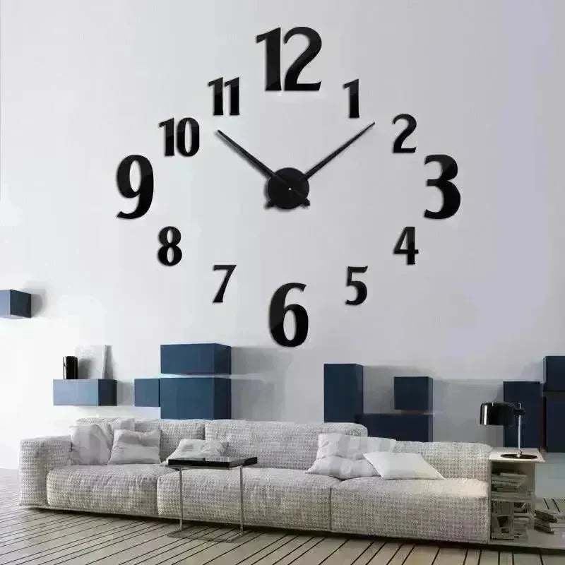 American Style Creative Three-Dimensional Decoration DIY Mirror Wall Stickers Nordic Clocks - EX-STOCK CANADA