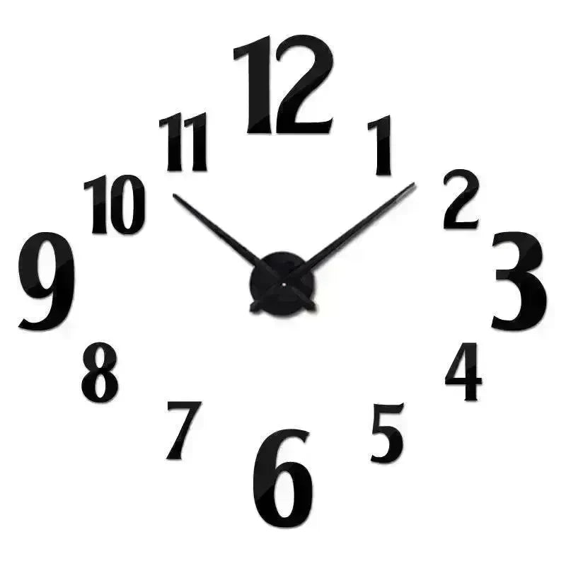 American Style Creative Three-Dimensional Decoration DIY Mirror Wall Stickers Nordic Clocks - EX-STOCK CANADA