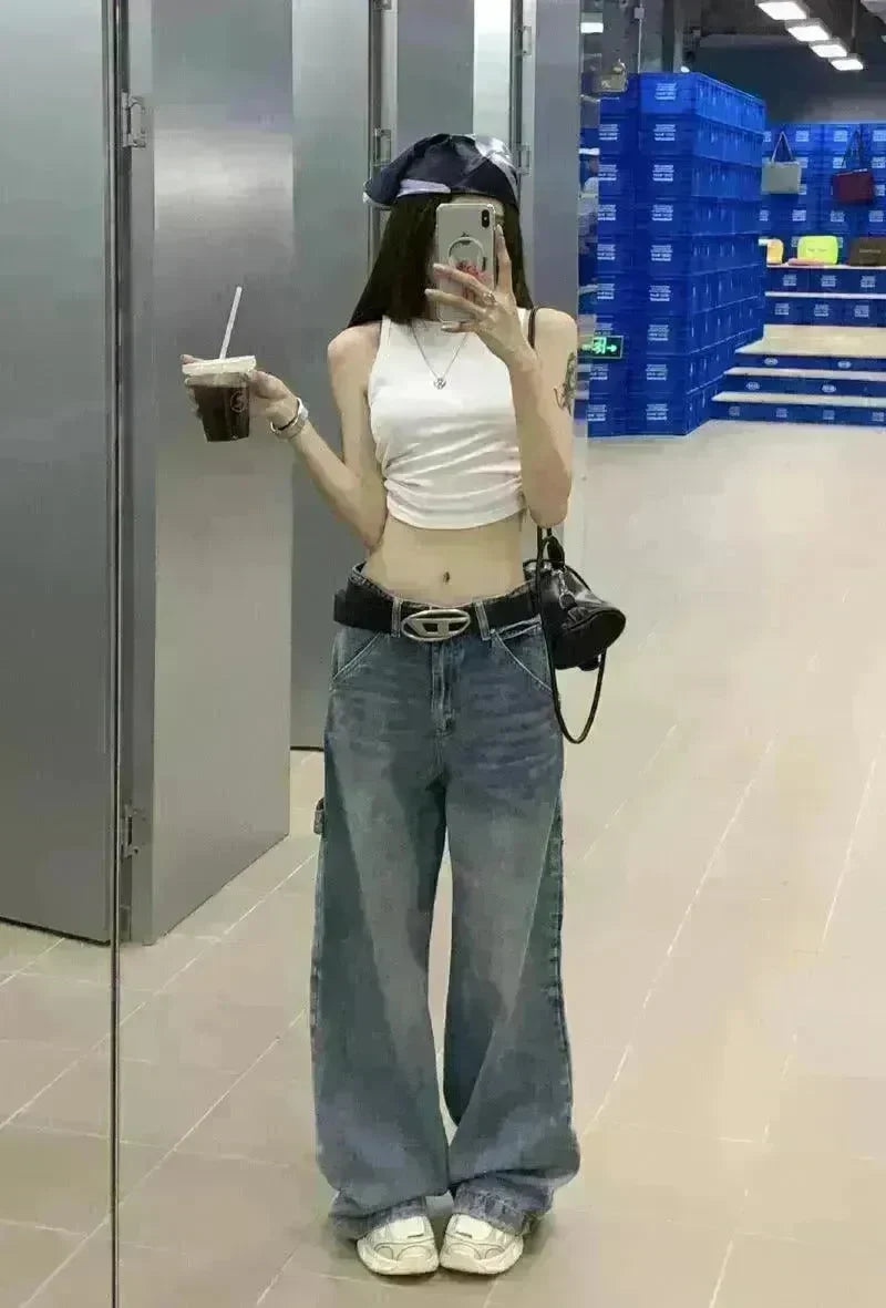 American Workwear Wide Leg Jeans Straight Mop - EX-STOCK CANADA