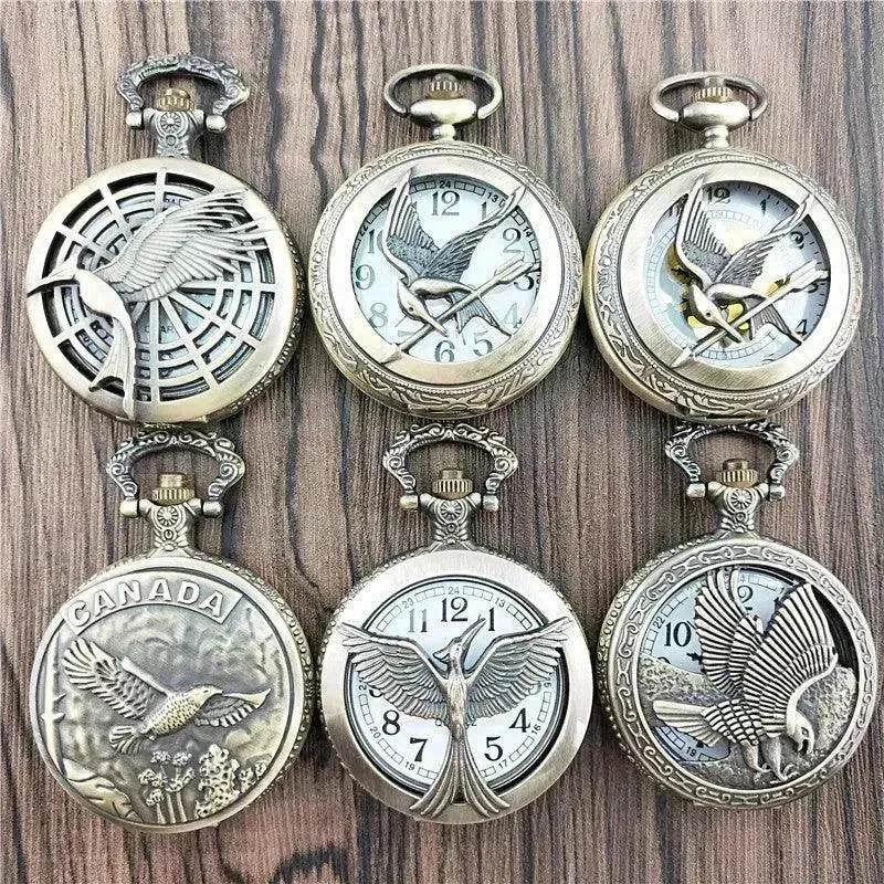 Antique Large Bird Arrow Vintage Pocket Watch - EX-STOCK Canada