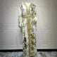 Arab Chiffon Bronzing Robe Containing Belt Dress - EX-STOCK CANADA