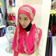 Arab Chiffon sprinkled gold long scarf - EX-STOCK CANADA
