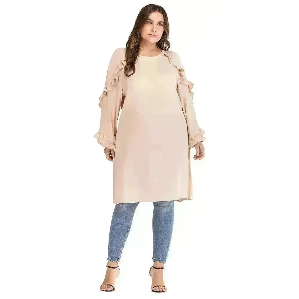 Arab long sleeve round neck dress - EX-STOCK CANADA