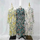 Arab Malay Indonesian Ruffled Printed Dress - EX-STOCK CANADA