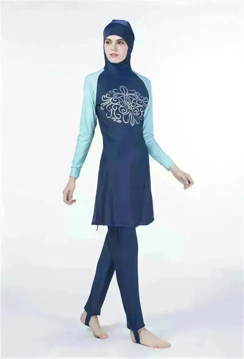 Arab One Piece Swimsuit Women's Long Sleeve Swimsuit - EX-STOCK CANADA