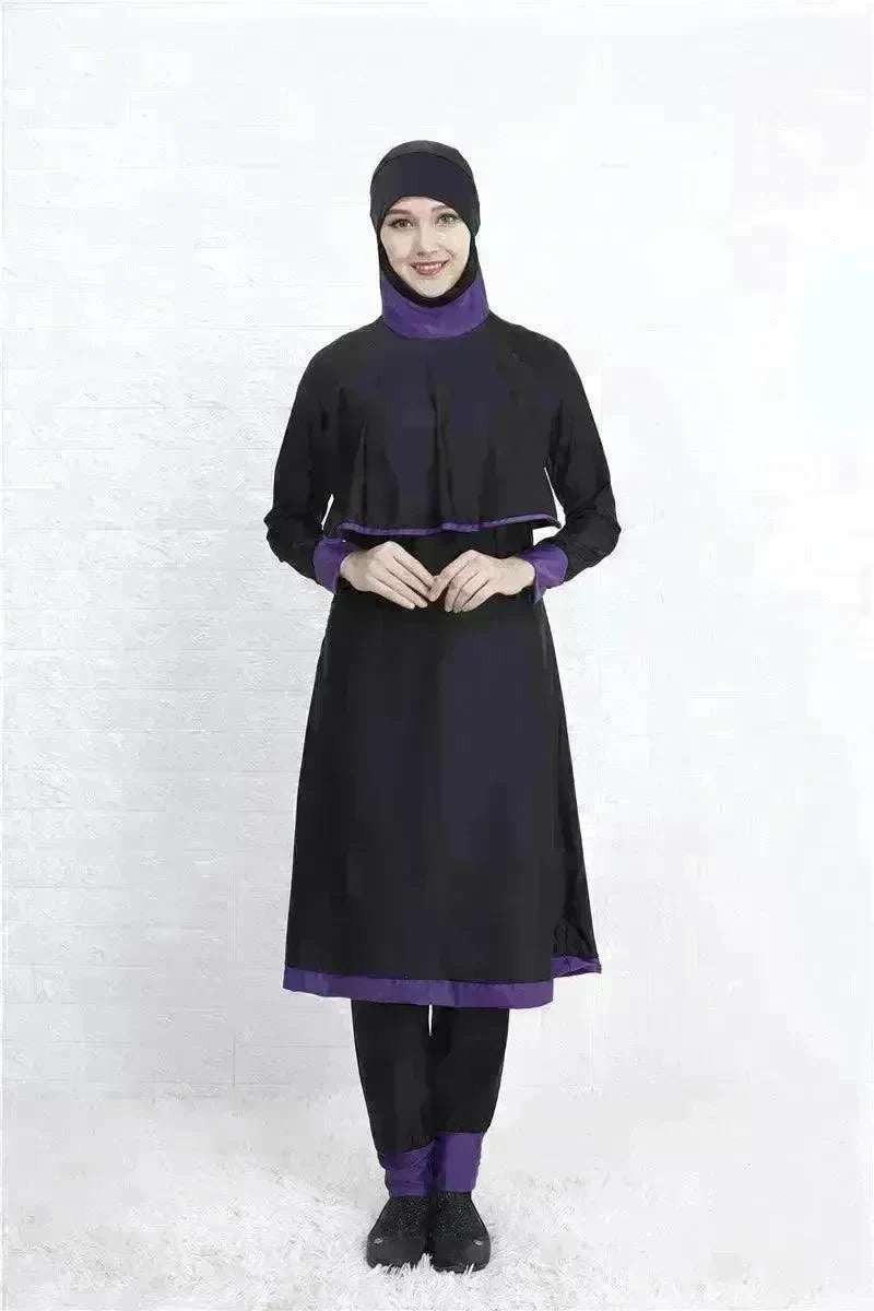 Arab One Piece Swimsuit Women's Long Sleeve Swimsuit - EX-STOCK CANADA