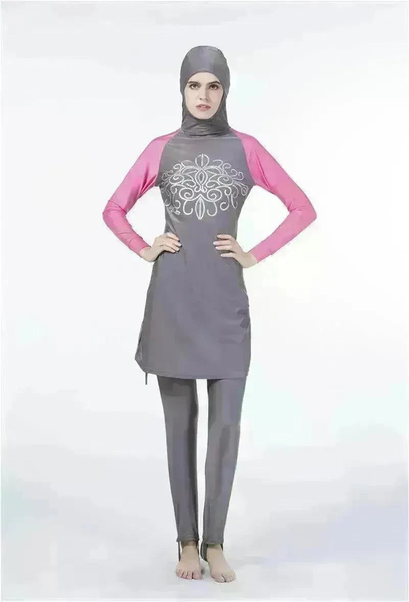 Arab One Piece Swimsuit Women's Long Sleeve Swimsuit - EX-STOCK CANADA