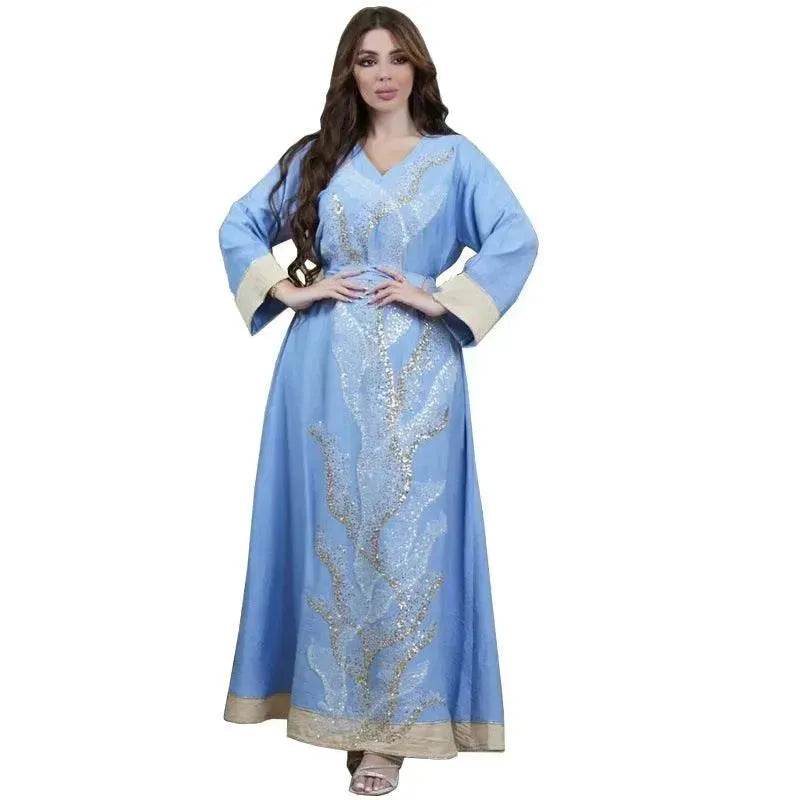 Arab Robe Sequin Embroider Fashion - EX-STOCK Canada