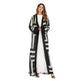 Arab Stripe Loose Lace Cardigan Robe Female - EX-STOCK CANADA