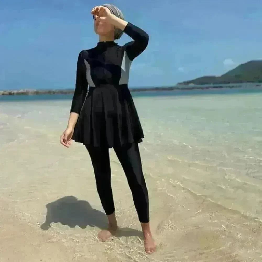 Arab Swimsuit Women's Three-piece Conservative - EX-STOCK CANADA