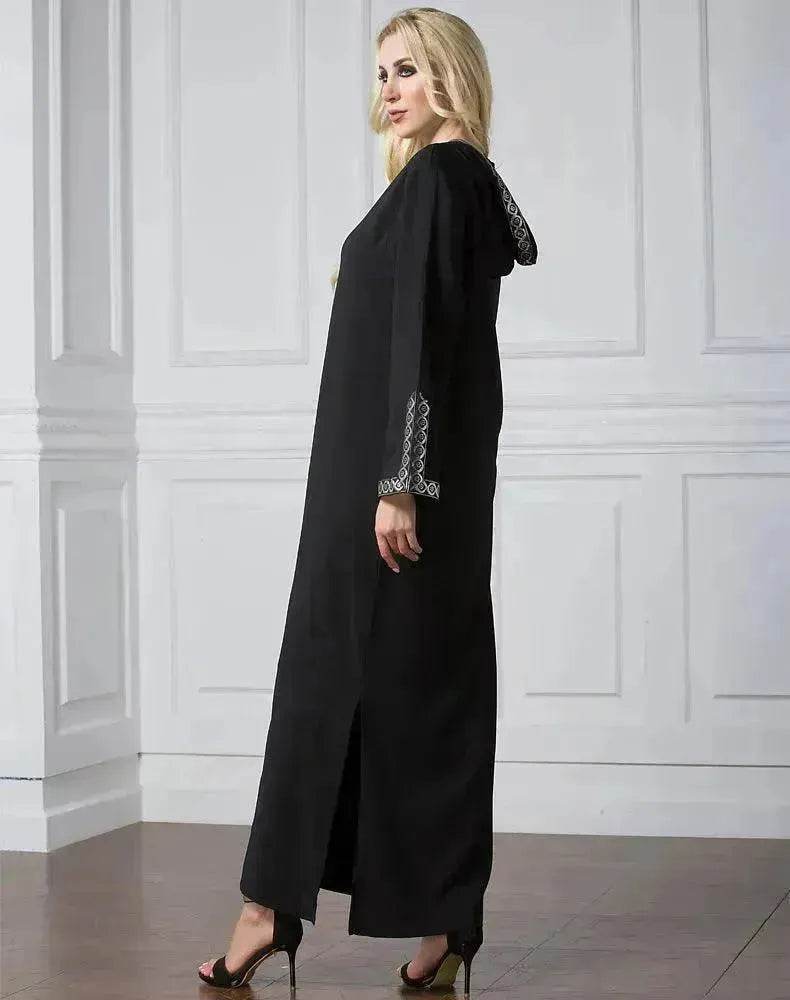 Arab Turkey Women Side Slit Fashion Abaya Robe - EX-STOCK Canada