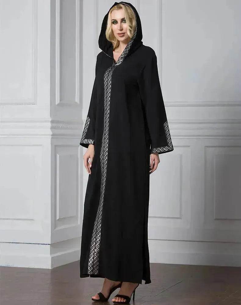 Arab Turkey Women Side Slit Fashion Abaya Robe - EX-STOCK Canada