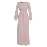 Arab Women's Clothing Long Sleeve Chiffon Dress - EX-STOCK CANADA