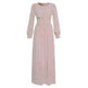 Arab Women's Clothing Long Sleeve Chiffon Dress - EX-STOCK CANADA