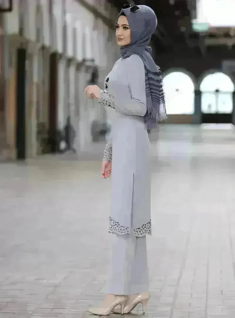 Arab women's suit abaya two-piece suit - EX-STOCK CANADA