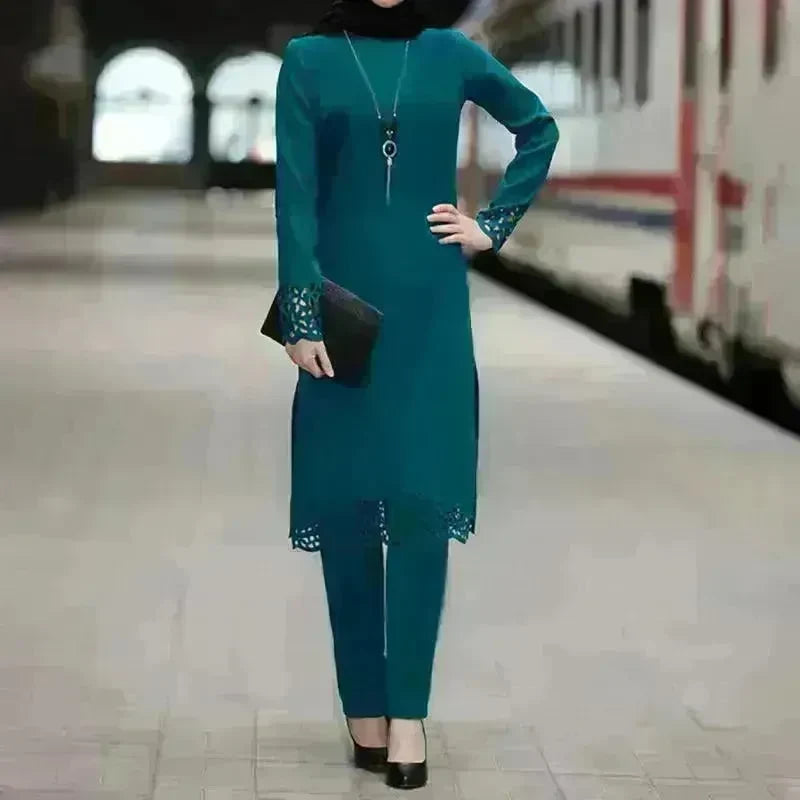 Arab women's suit abaya two-piece suit - EX-STOCK CANADA