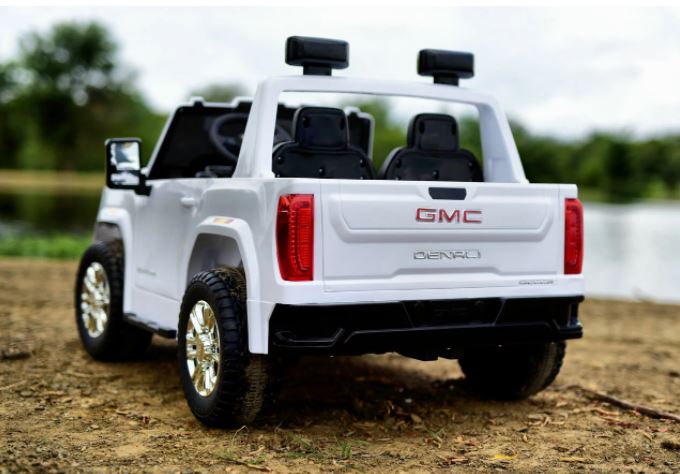 2026 UPGRADED GMC Sierra 24V 2 Seater Kids Ride On Car With Remote Control 