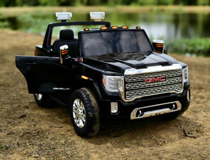 2026 UPGRADED GMC Sierra 24V 2 Seater Kids Ride On Car With Remote Control 