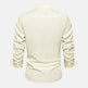 Autumn Solid Color Stand Collar Casual Long Sleeve Cotton And Linen Men's Shirt - EX-STOCK Canada