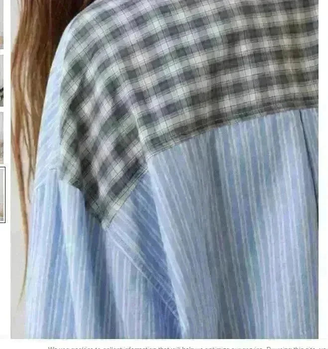 Autumn Women's Clothing Casual Homewear Plaid Shirt Outfit - EX-STOCK CANADA