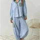 Autumn Women's Clothing Casual Homewear Plaid Shirt Outfit - EX-STOCK CANADA