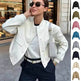 Fall Single Breasted Cashmere Cropped Jacket for women - EX-STOCK Canada