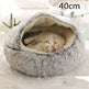 2 In 1 Dog And Cat Bed Pet Winter Bed Round Plush Warm Bed House Soft Long Plush Pets Bed Pet Products EX-STOCK Canada 