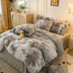 Mink Velvet Four Piece Set Long Plush Crystal Velvet Duvet Cover EX-STOCK Canada 