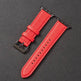 Suitable For Iwatch SE Strap Lychee Pattern Oil Wax Leather Strap New Silicone Leather Strap - EX-STOCK Canada
