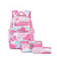 Printed Schoolbag Three-piece Fashion Backpack - EX-STOCK Canada