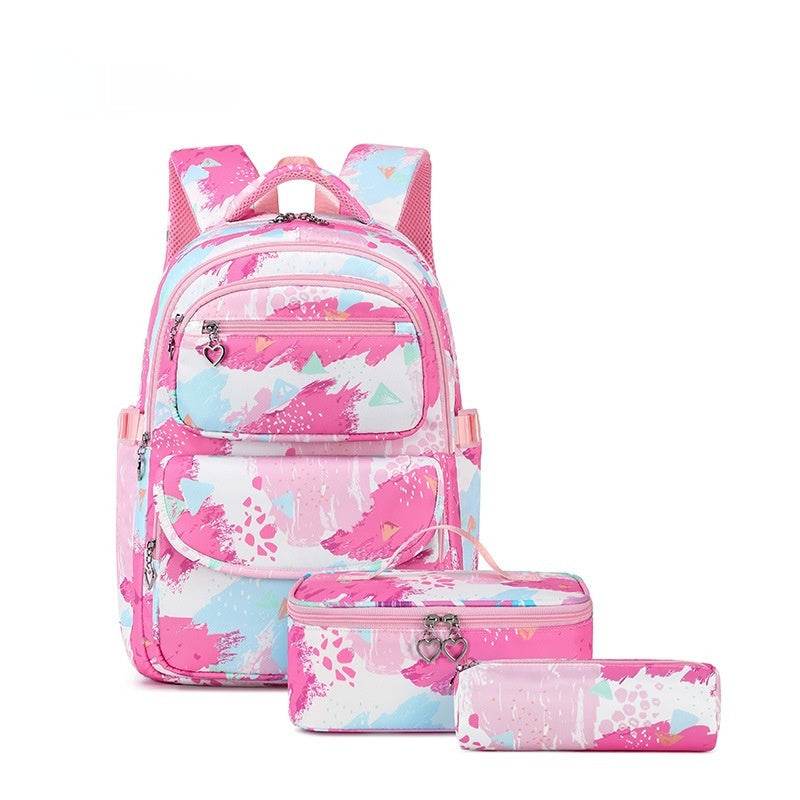 Printed Schoolbag Three-piece Fashion Backpack - EX-STOCK Canada