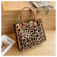 Leopard Animal Skin Large-capacity Handbag Fashion Western Plush - EX-STOCK CANADA