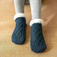 Winter Knitted Plush Floor Socks Home Warm Non-slip Carpet Socks Women - EX-STOCK CANADA