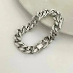 Thick Cuban Link Chain Titanium Steel Necklace Clavicle Chain - EX-STOCK CANADA