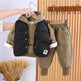 Boys' Suit Autumn Fashionable Fleece-lined Three-piece Set Baby Winter Fashionable Clothing - EX-STOCK Canada