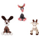 Pet Toy Donkey Shape Corduroy Chew Toy For Dogs Puppy Squeaker Squeaky Plush Bone Molar Dog Toy Pet Training Dog EX-STOCK Canada 