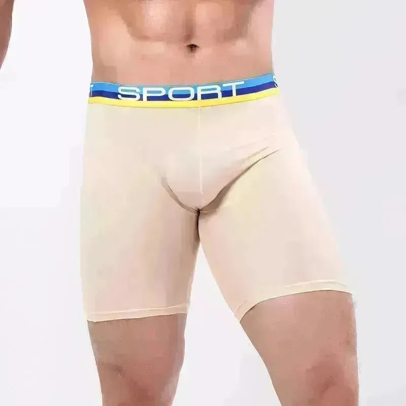 Anti-wear Ice Silk breathable Midway Boxer Beach swimming Underwear - EX-STOCK CANADA